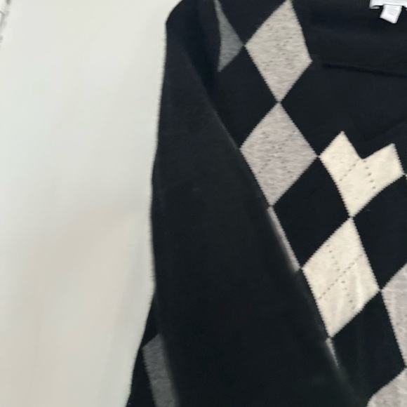 Charter Club 100% Cashmere Argyle Sweater Sz: Petite M Pullover Winter Sweater. - Picture 8 of 10